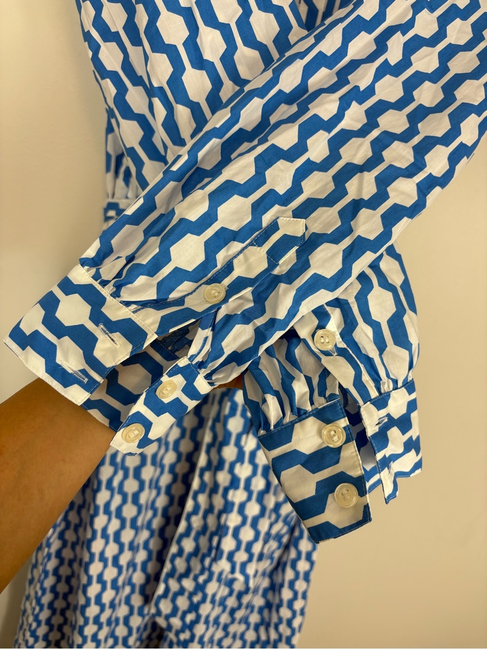 NWT Boden Collarless Midi Shirt Dress Sz 16-18L - Picture 6 of 11
